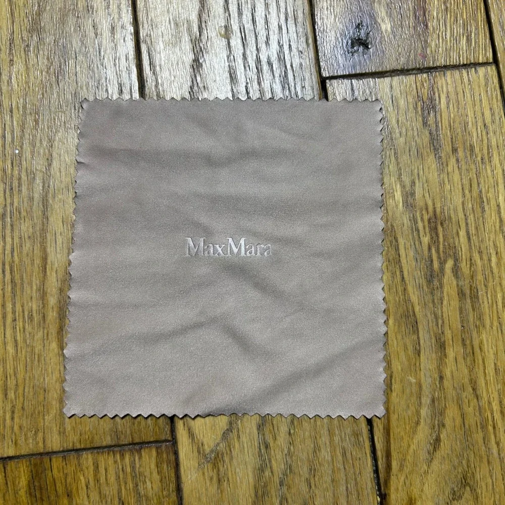 Max Mara Silver Metal Eyeglass Frames with Original Hard Case and Cleaning Cloth